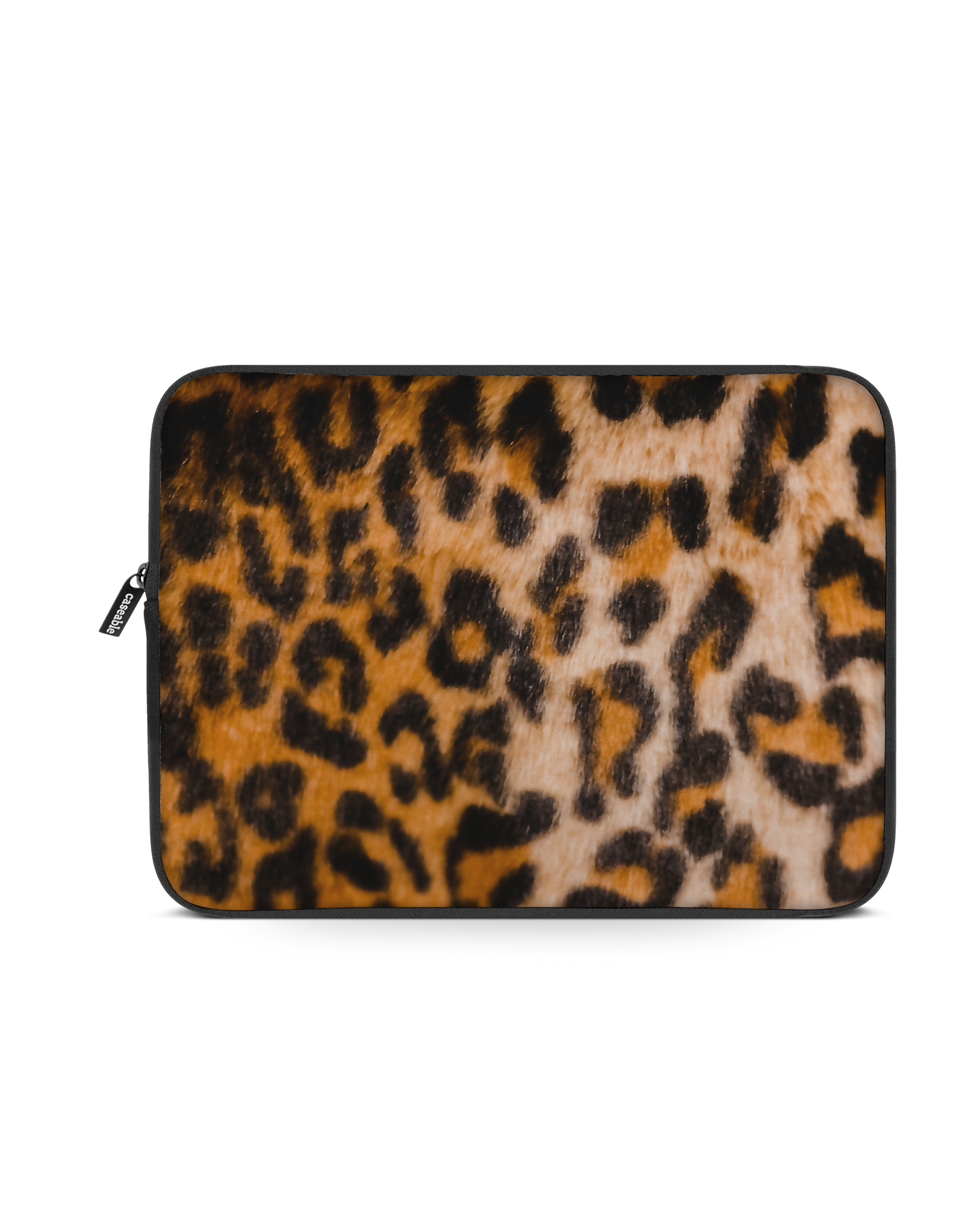 Leopard Pattern Laptop Case 13 inch: Front View
