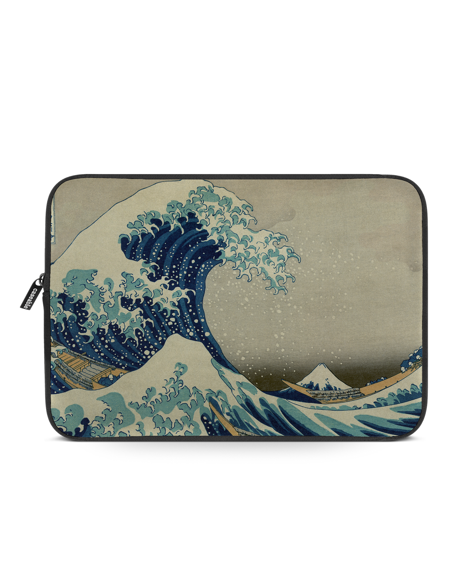 Great Wave Off Kanagawa By Hokusai Laptop Case 14 inch: Front View