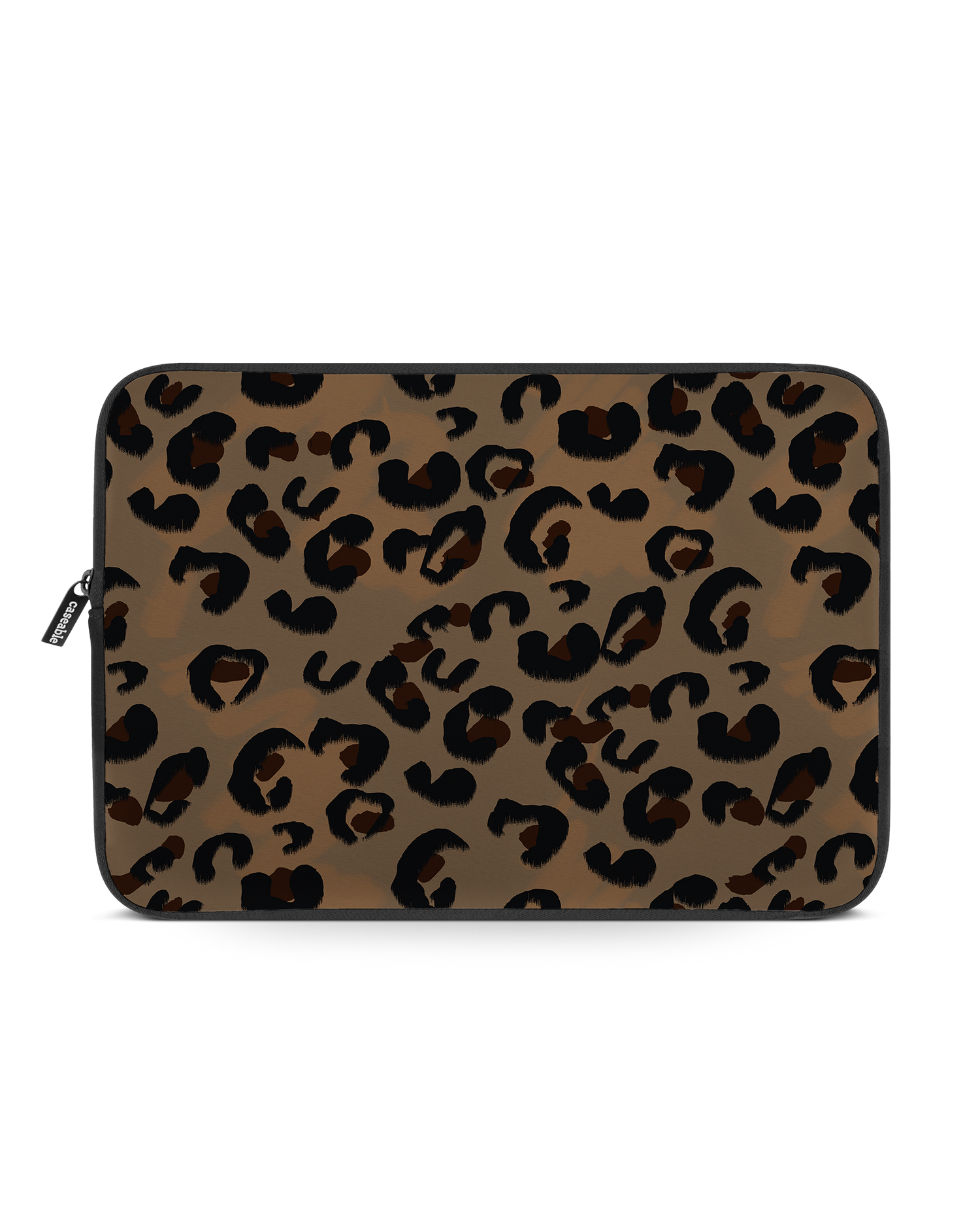 Leopard Repeat Laptop Case 14 inch: Front View