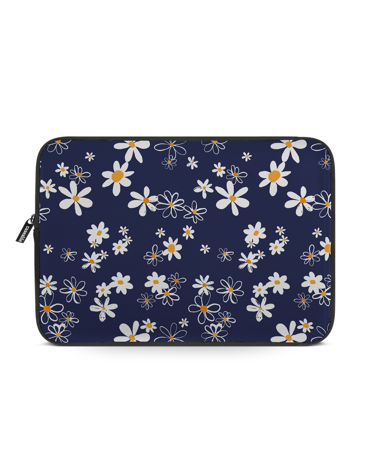 Navy Daisies Laptop Case 14 inch: Front View