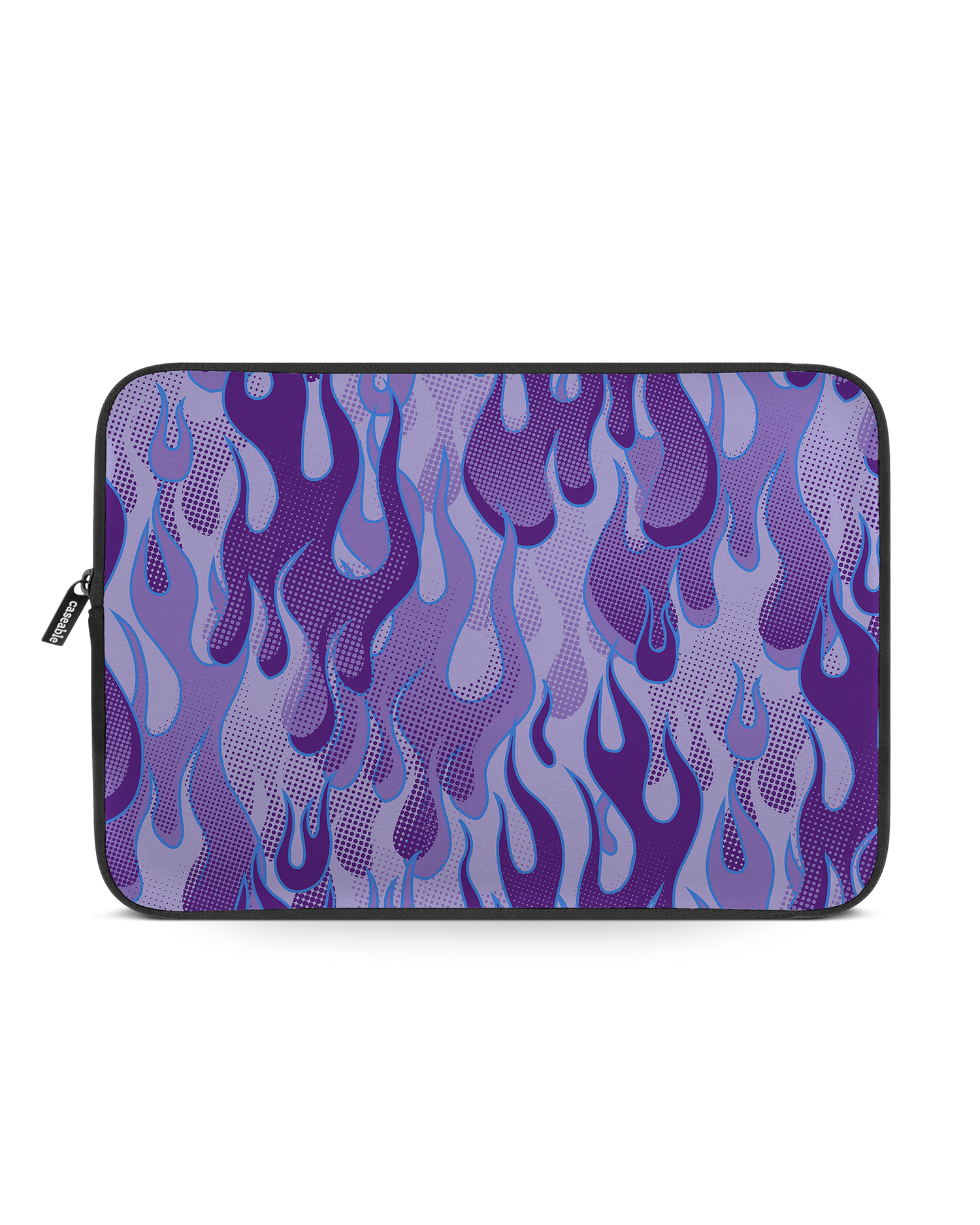Purple Flames Laptop Case 14 inch: Front View