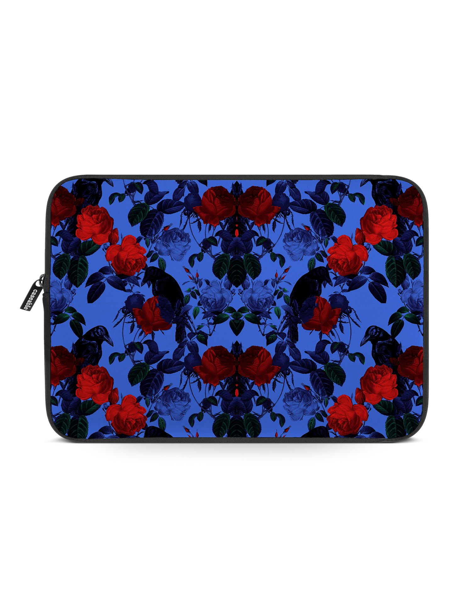 Roses And Ravens Laptop Case 14 inch: Front View