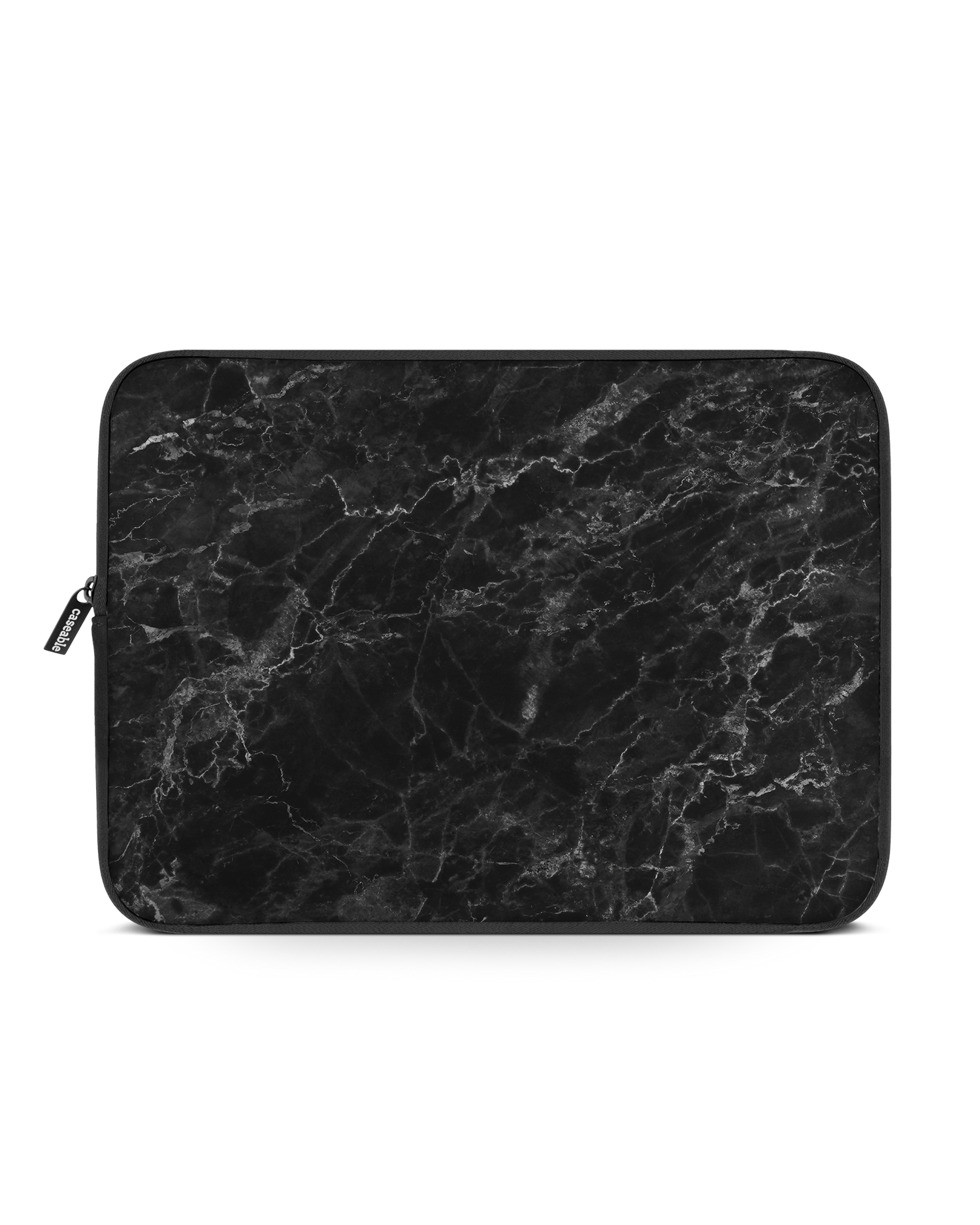 Midnight Marble Laptop Case 15 inch: Front View