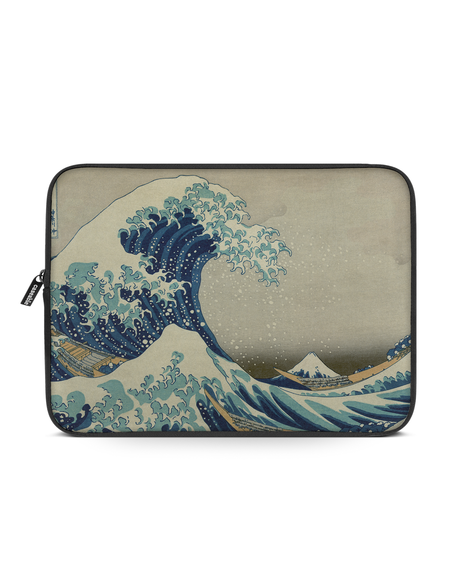 Great Wave Off Kanagawa By Hokusai Laptop Case 15 inch: Front View