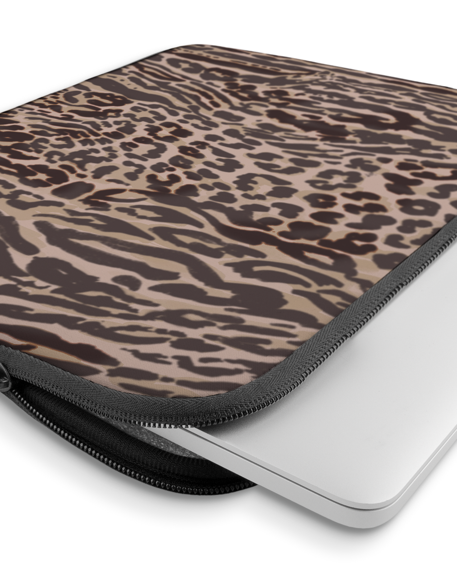 Animal Skin Tough Love Laptop Case 15 inch with device inside