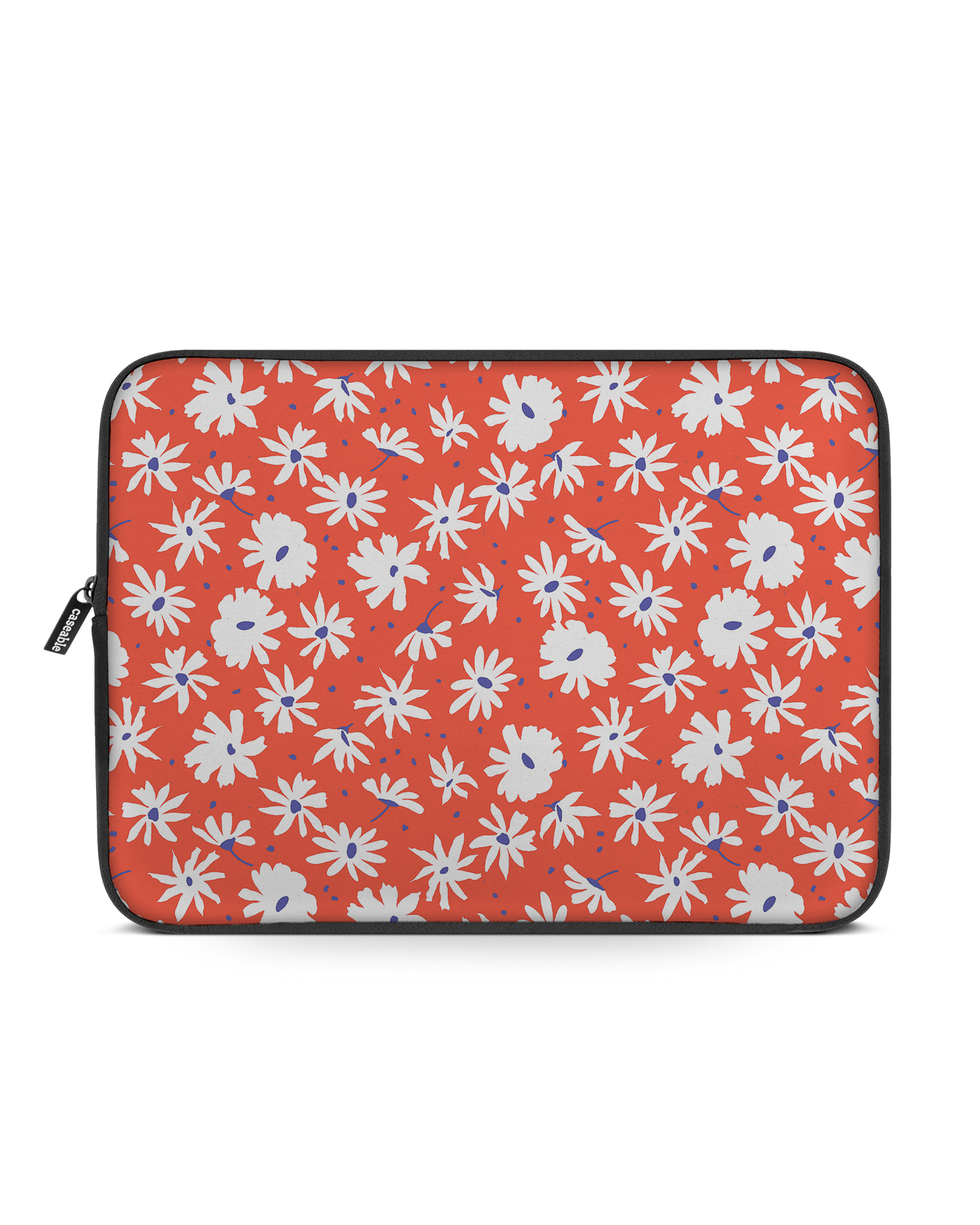 Retro Daisy Laptop Case 15 inch: Front View