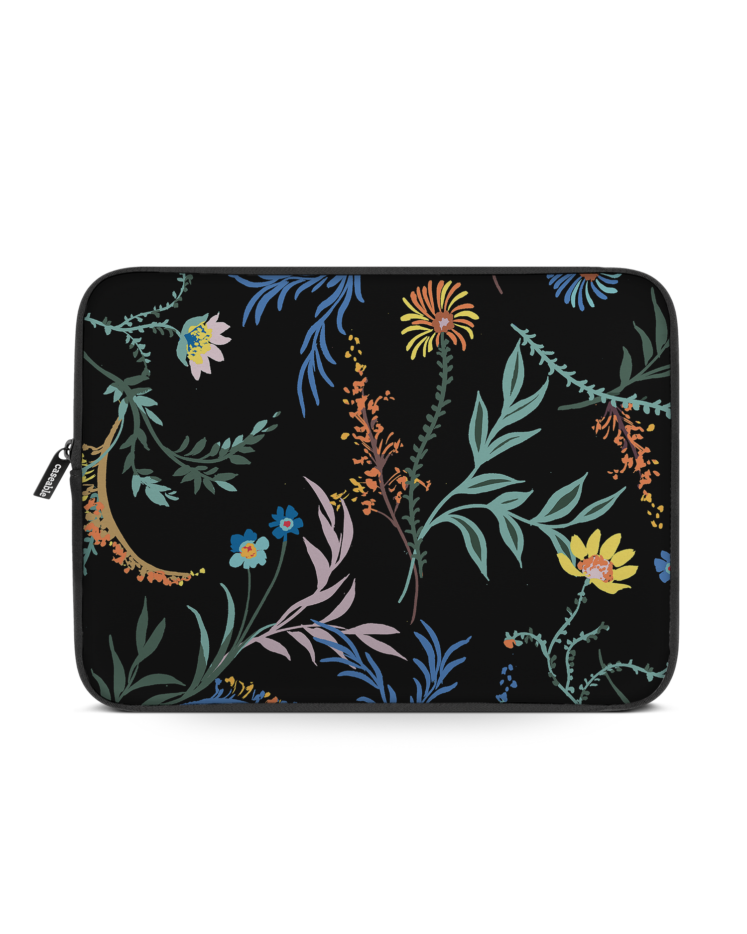 Woodland Spring Floral Laptop Case 15 inch: Front View