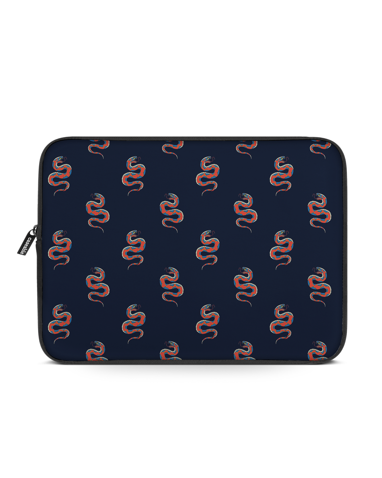 Repeating Snakes Laptop Case 15 inch: Front View