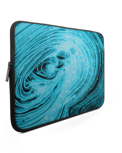 Turquoise Ripples Laptop Case 15 inch