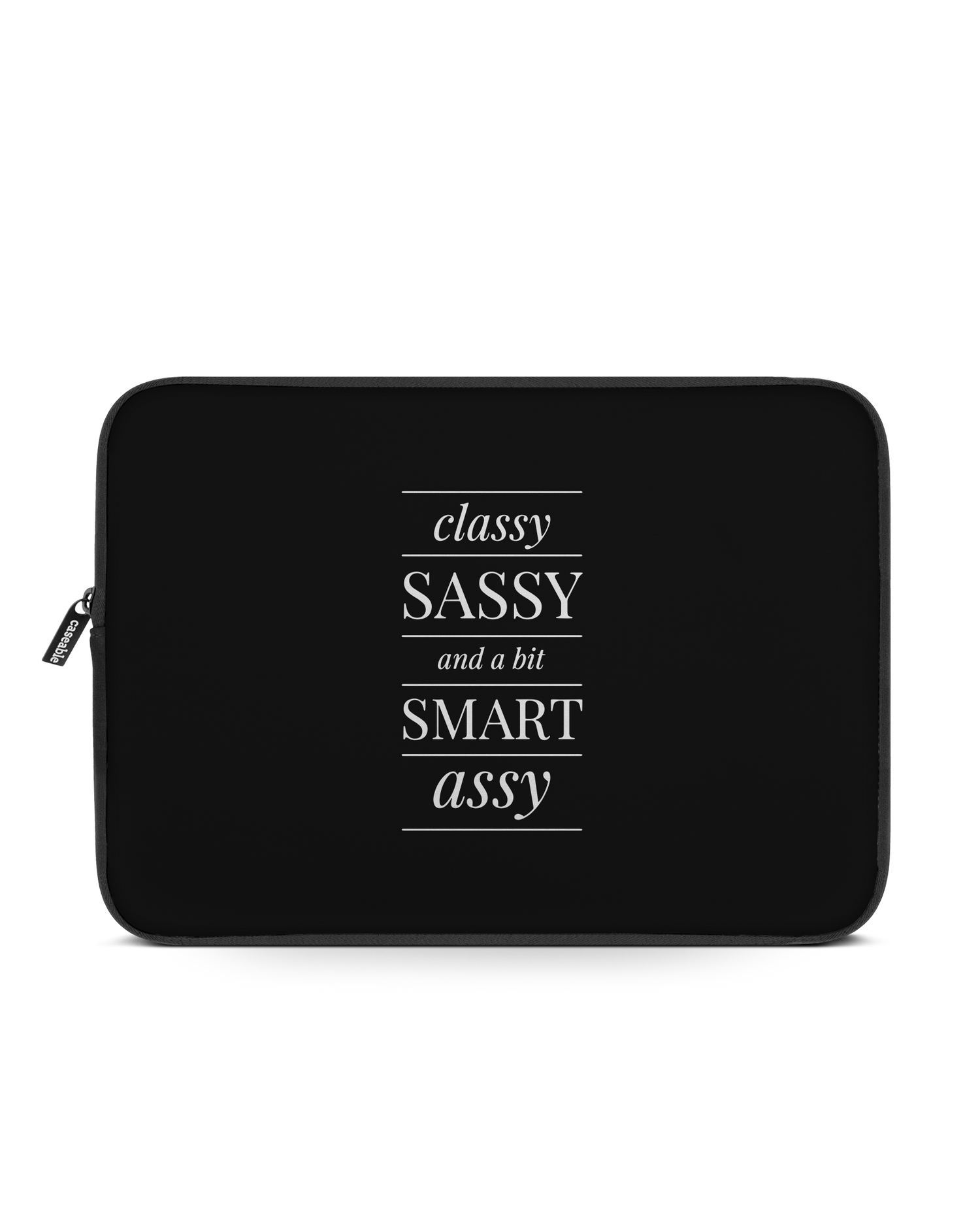 Classy Sassy Laptop Case 16 inch: Front View