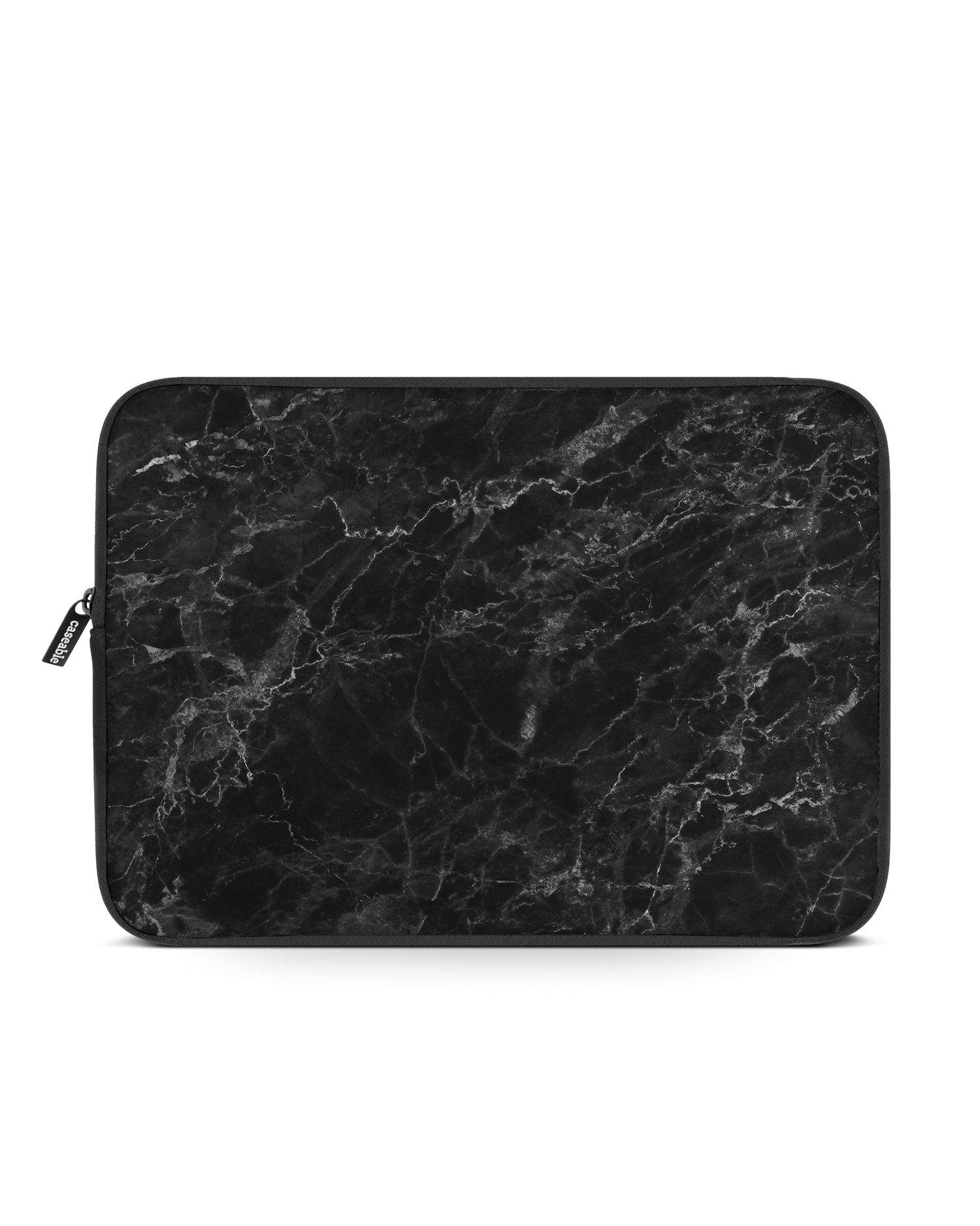 Midnight Marble Laptop Case 16 inch: Front View