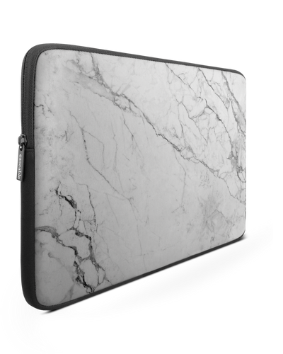 White Marble Laptop Case 16 inch