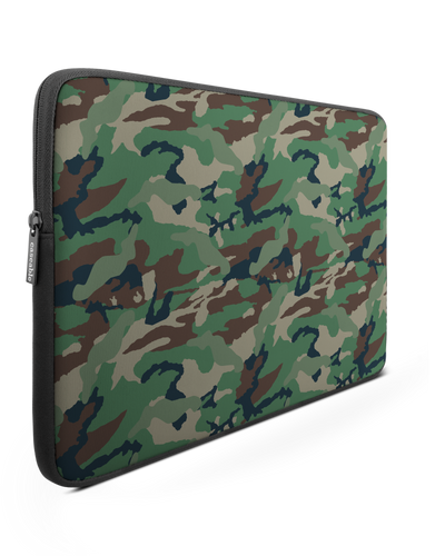 Green and Brown Camo Laptop Case 16 inch