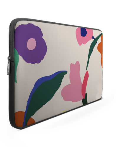 Handpainted Blooms Laptop Case 16 inch