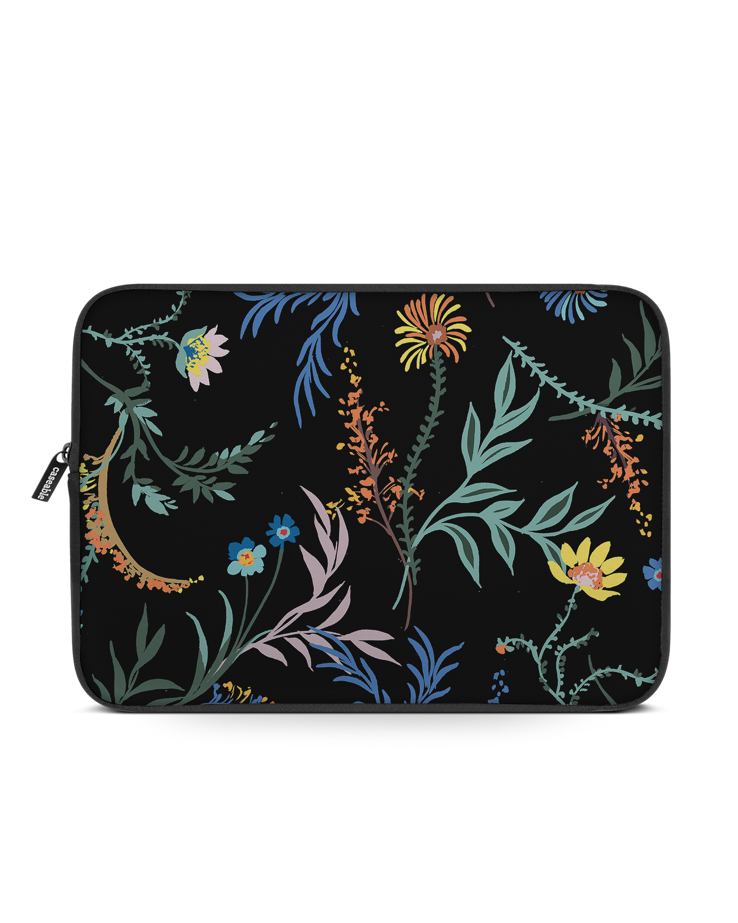Woodland Spring Floral Laptop Case 16 inch: Front View