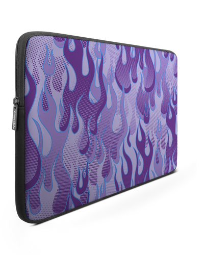 Purple Flames Laptop Case 16 inch