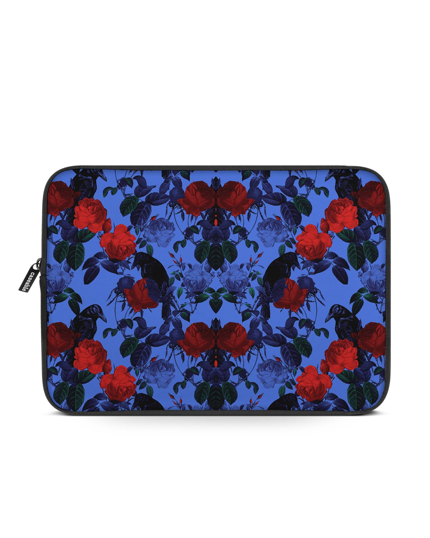 Roses And Ravens Laptop Case 16 inch: Front View