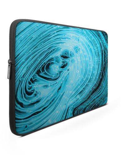 Turquoise Ripples Laptop Case 16 inch