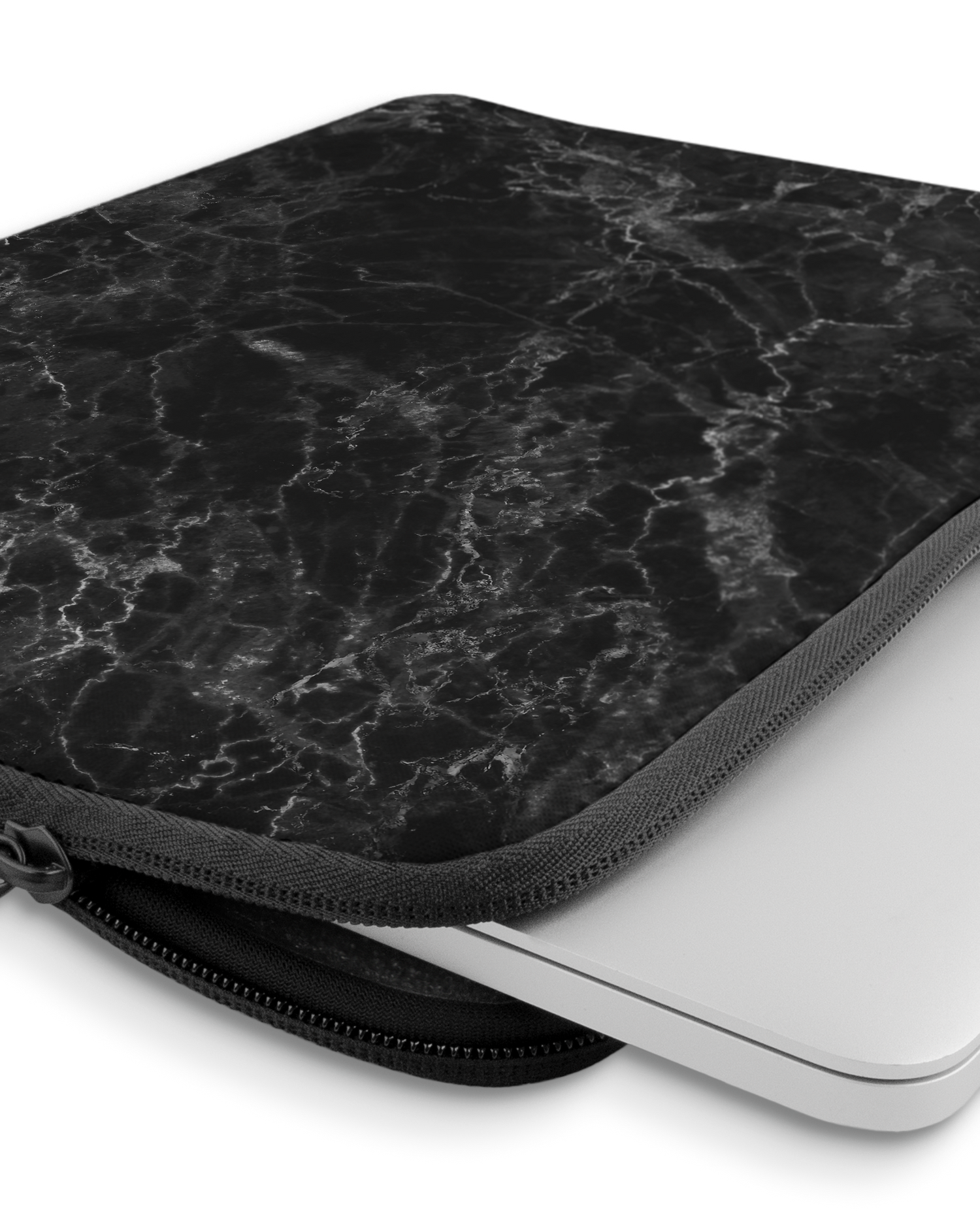 Midnight Marble Laptop Case 13-14 inch with device inside