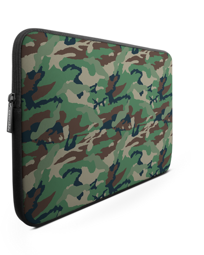 Green and Brown Camo Laptop Case 13-14 inch