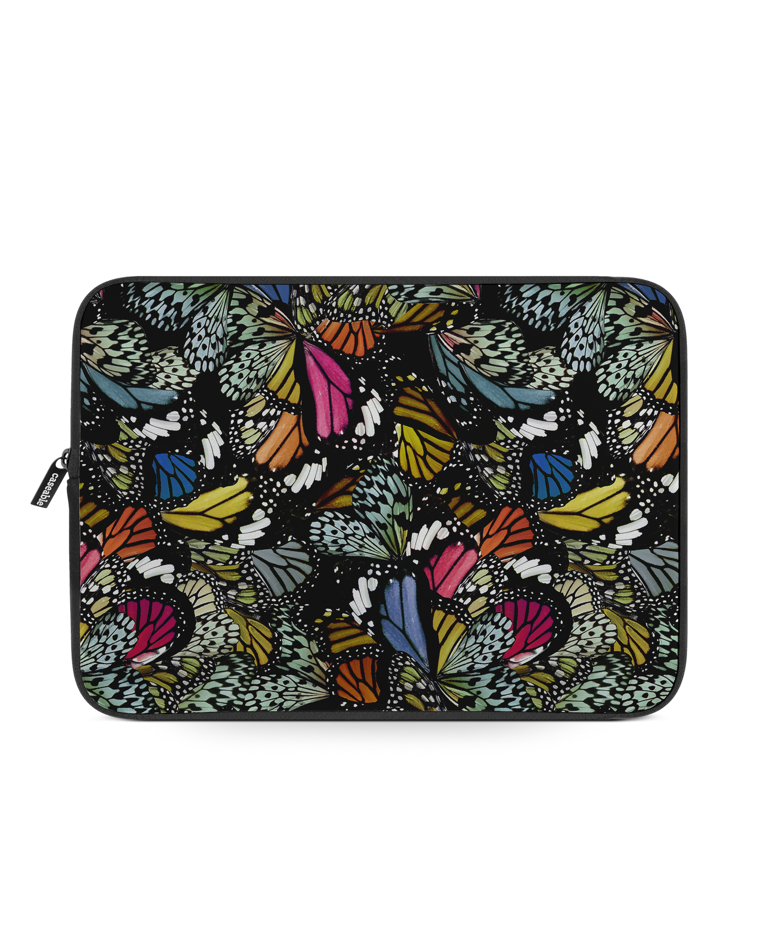 Psychedelic Butterflies Laptop Case 13-14 inch: Front View