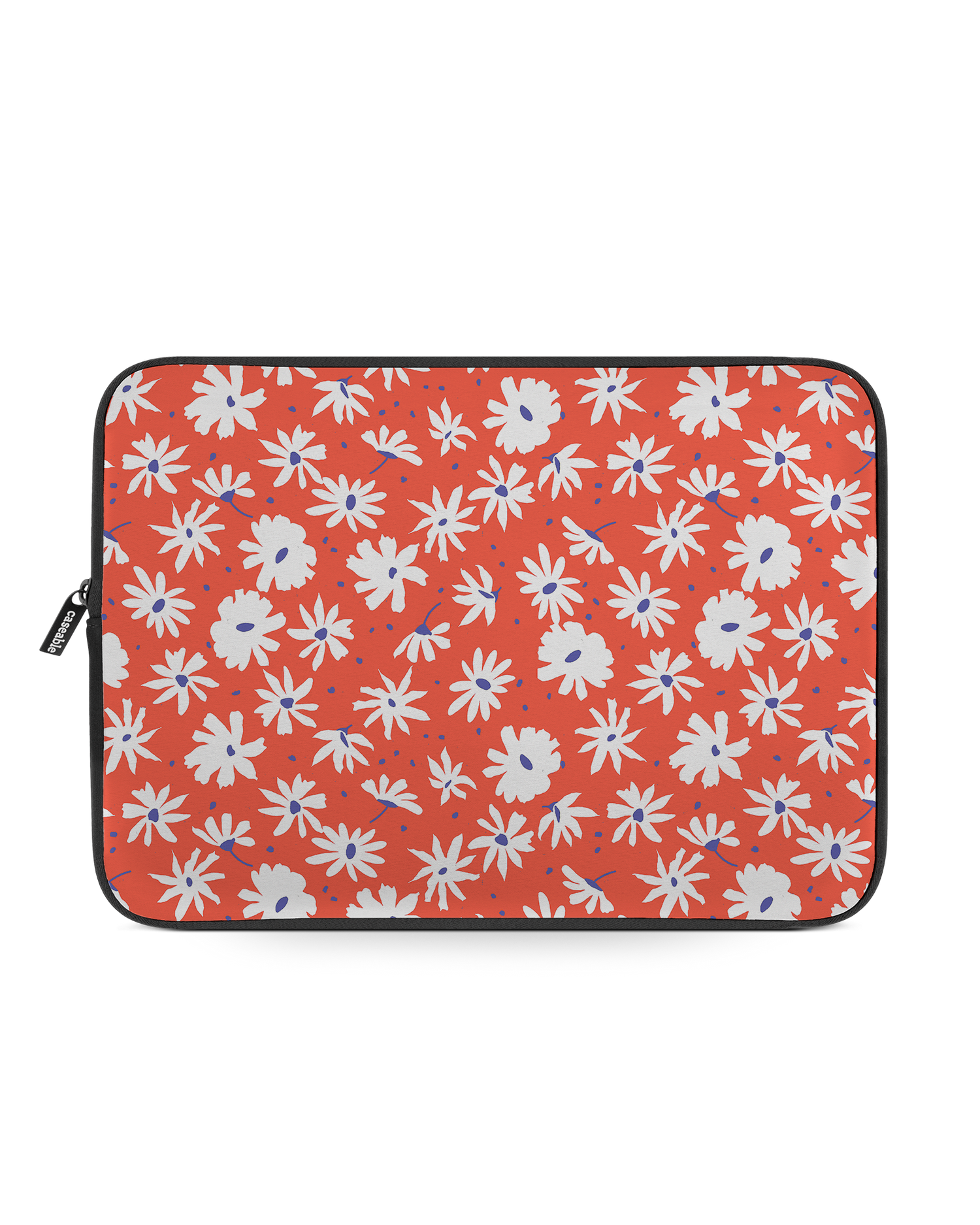 Retro Daisy Laptop Case 13-14 inch: Front View