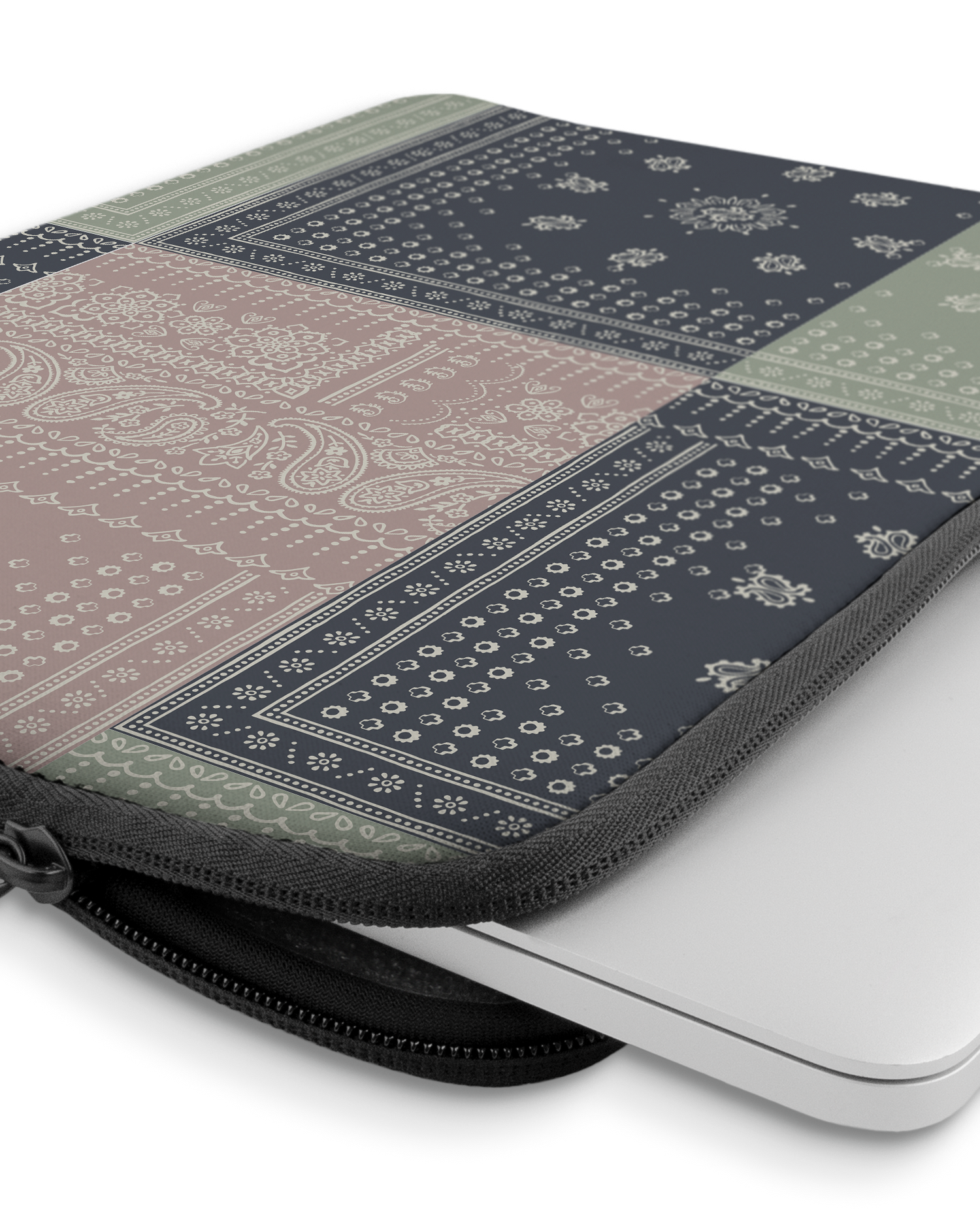 Bandana Patchwork Laptop Case 13-14 inch with device inside