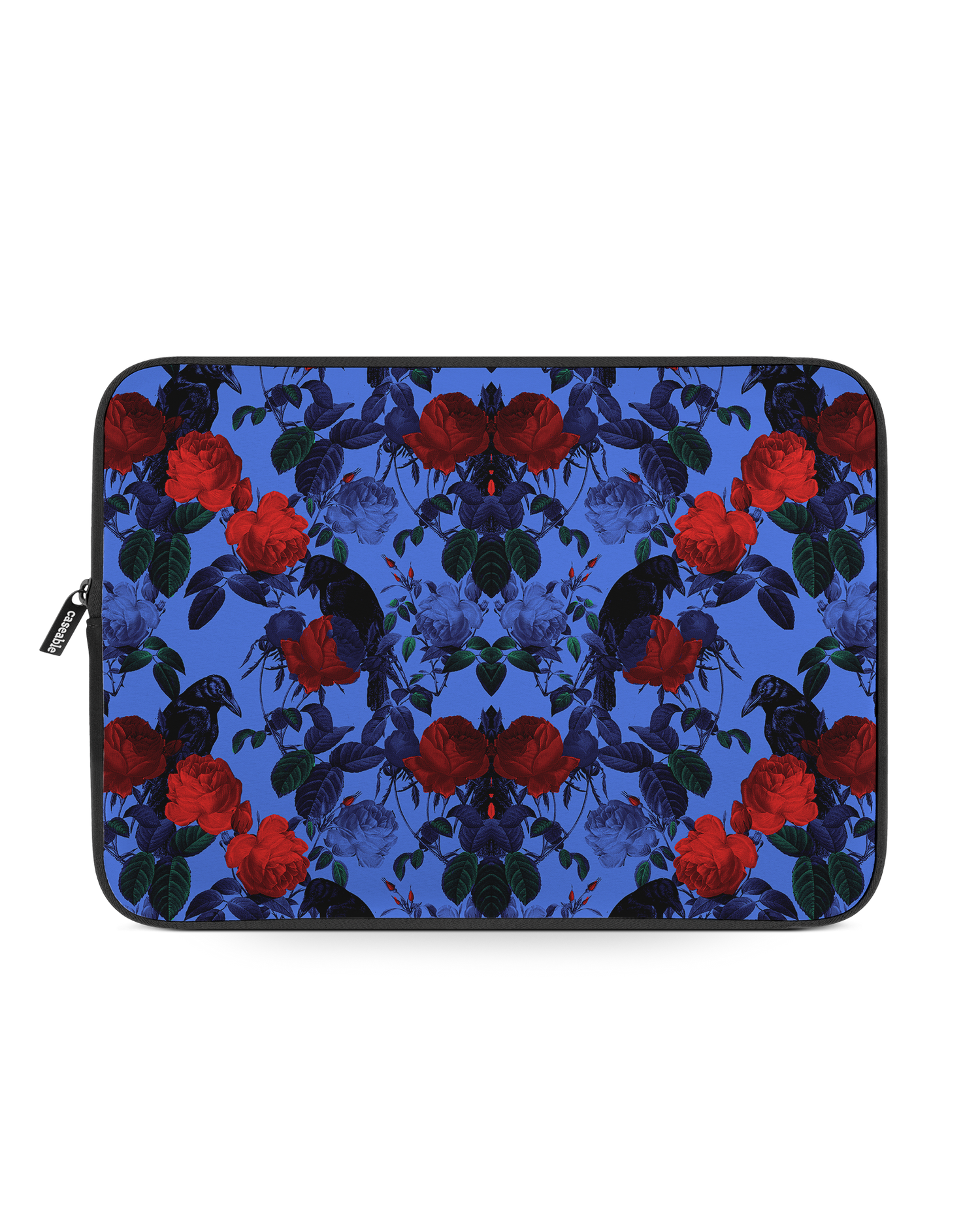 Roses And Ravens Laptop Case 13-14 inch: Front View