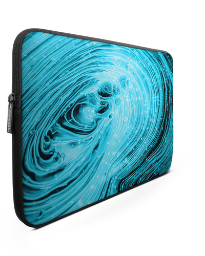 Turquoise Ripples Laptop Case 13-14 inch