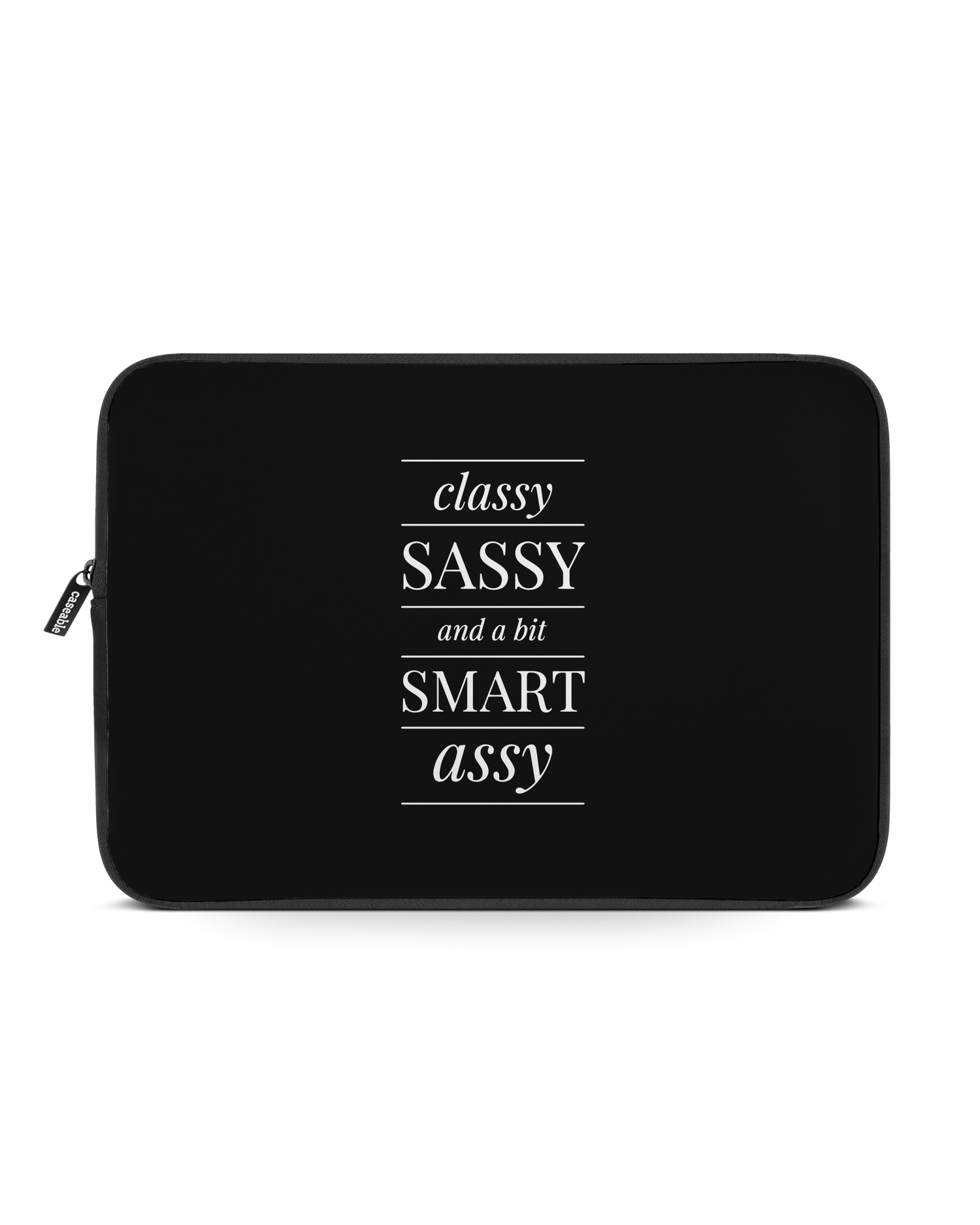 Classy Sassy Laptop Case 15-16 inch: Front View