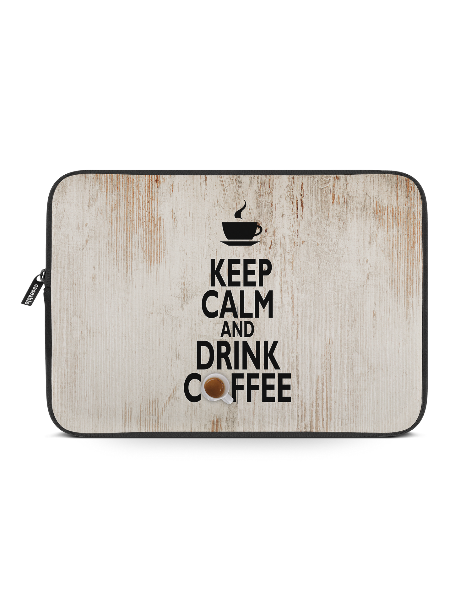 Drink Coffee Laptop Case 15-16 inch: Front View
