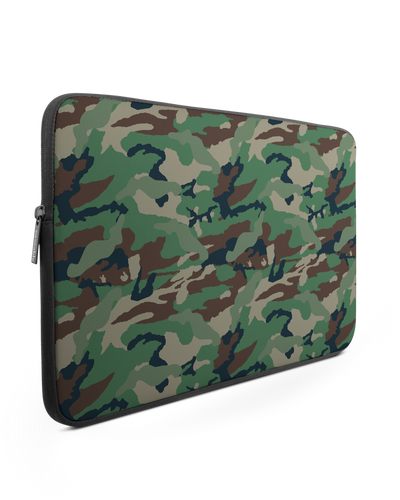 Green and Brown Camo Laptop Case 15-16 inch