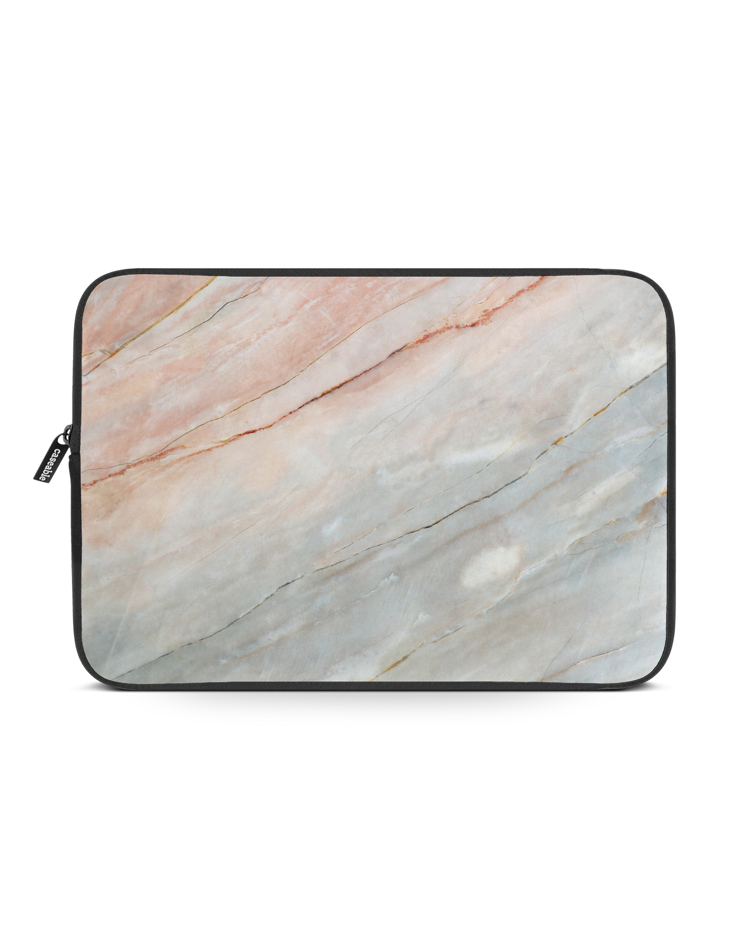 Mother of Pearl Marble Laptop Case 15-16 inch: Front View
