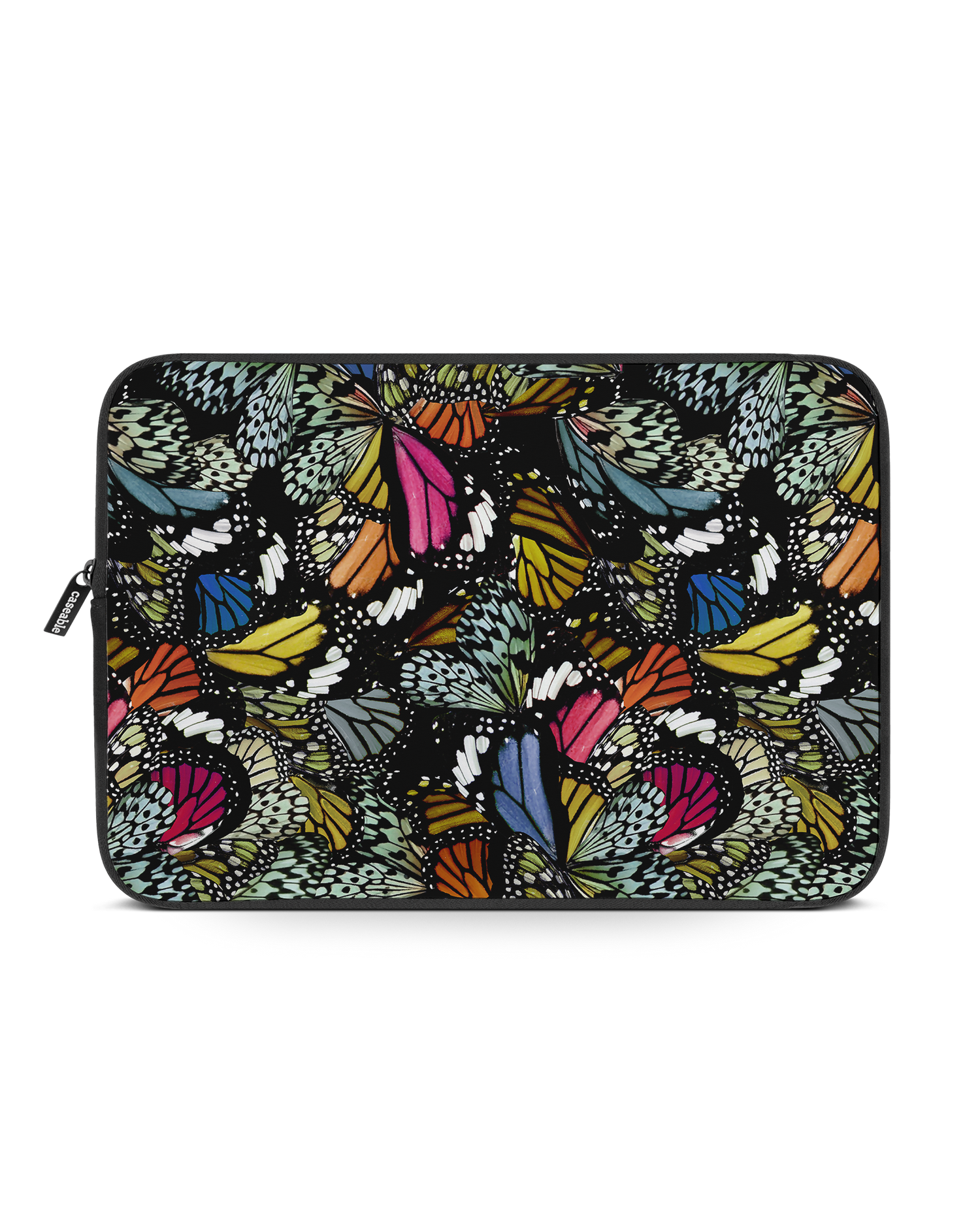 Psychedelic Butterflies Laptop Case 15-16 inch: Front View