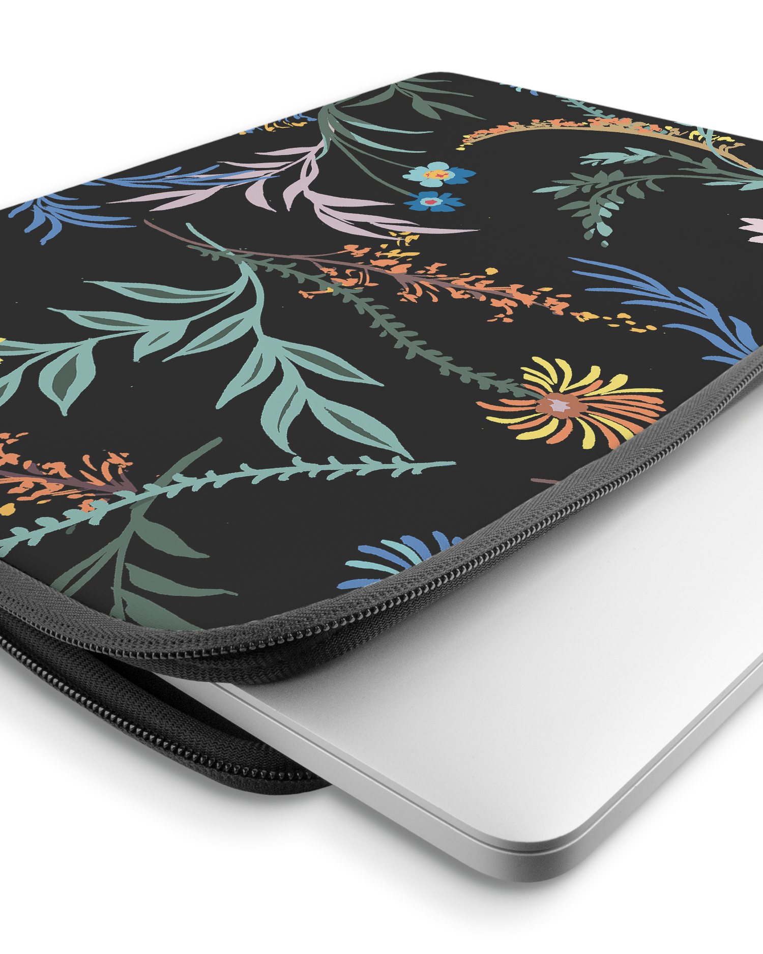 Woodland Spring Floral Laptop Case 15-16 inch with device inside