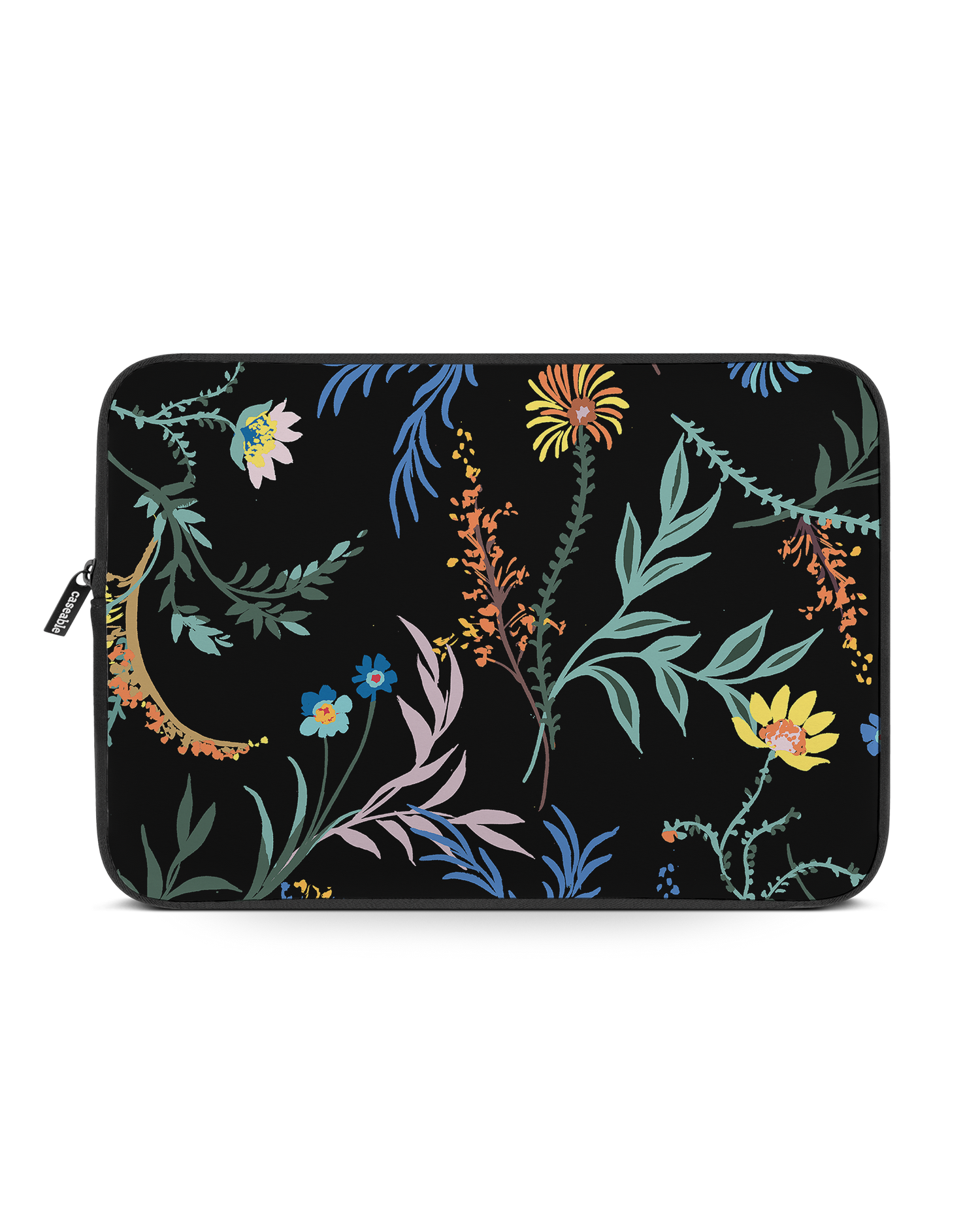 Woodland Spring Floral Laptop Case 15-16 inch: Front View