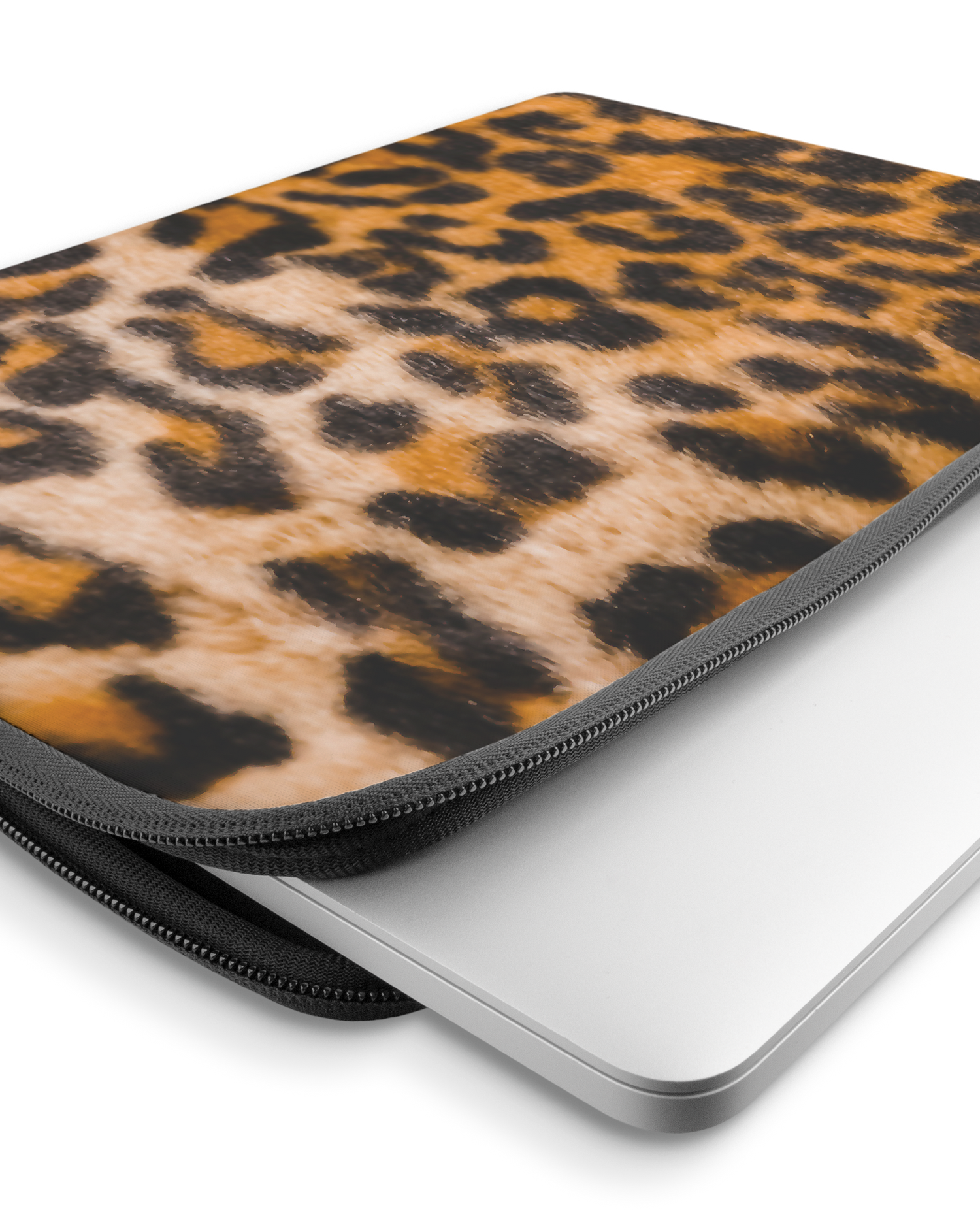 Leopard Pattern Laptop Case 15-16 inch with device inside