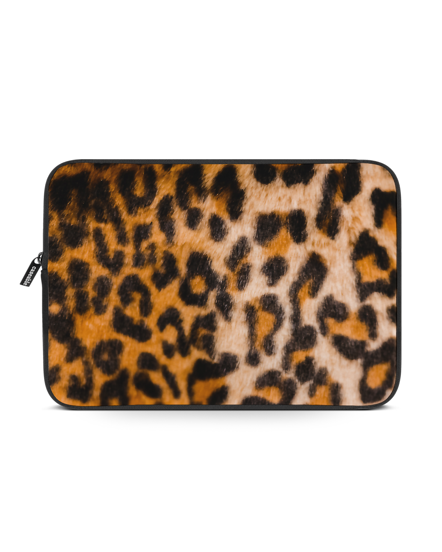 Leopard Pattern Laptop Case 15-16 inch: Front View