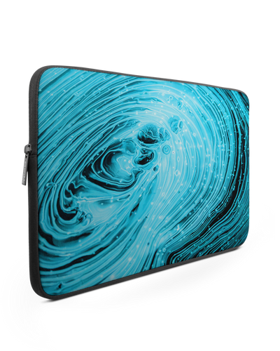 Turquoise Ripples Laptop Case 15-16 inch