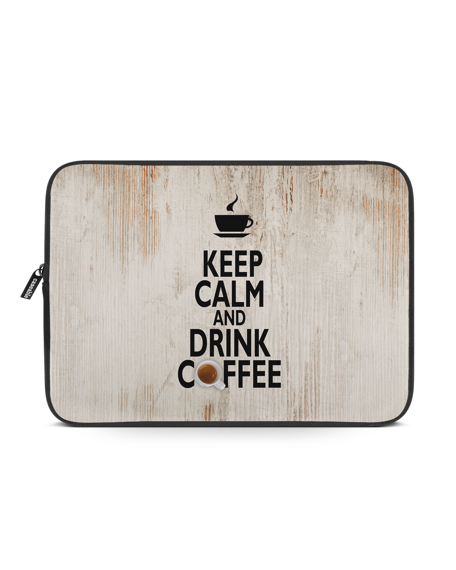 Drink Coffee Laptop Case 14-15 inch: Front View