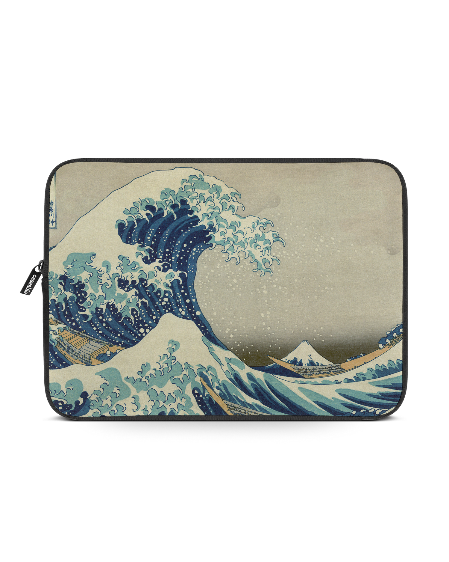 Great Wave Off Kanagawa By Hokusai Laptop Case 14-15 inch: Front View