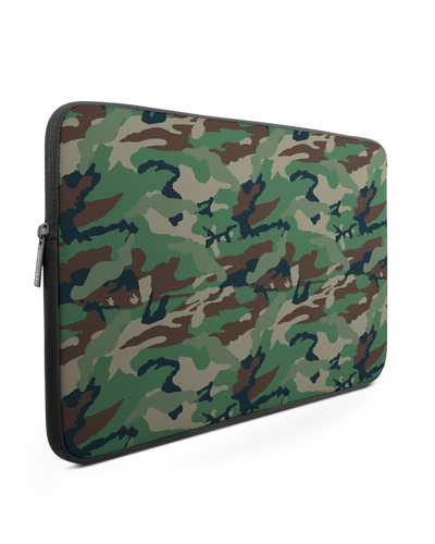 Green and Brown Camo Laptop Case 14-15 inch