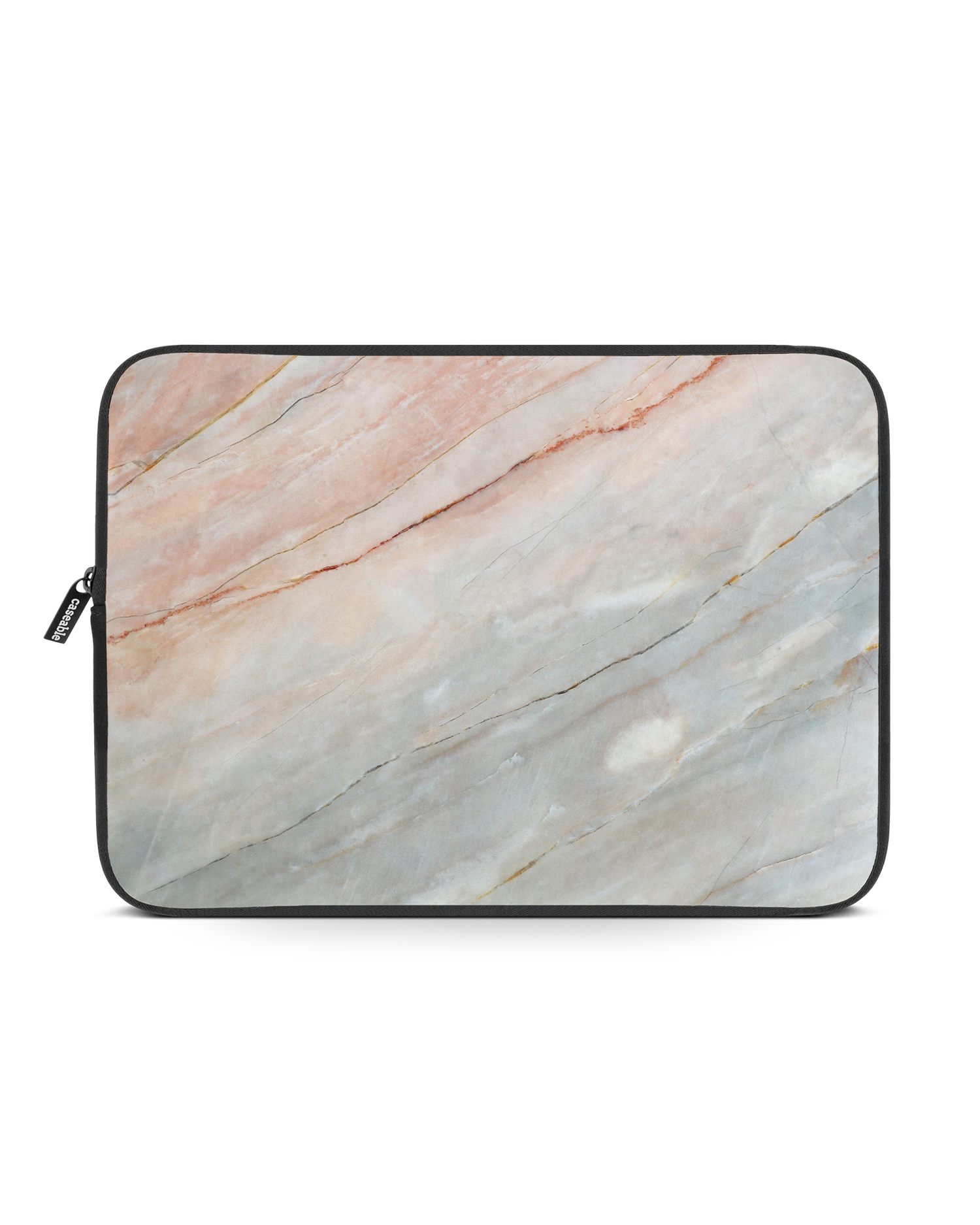 Mother of Pearl Marble Laptop Case 14-15 inch: Front View