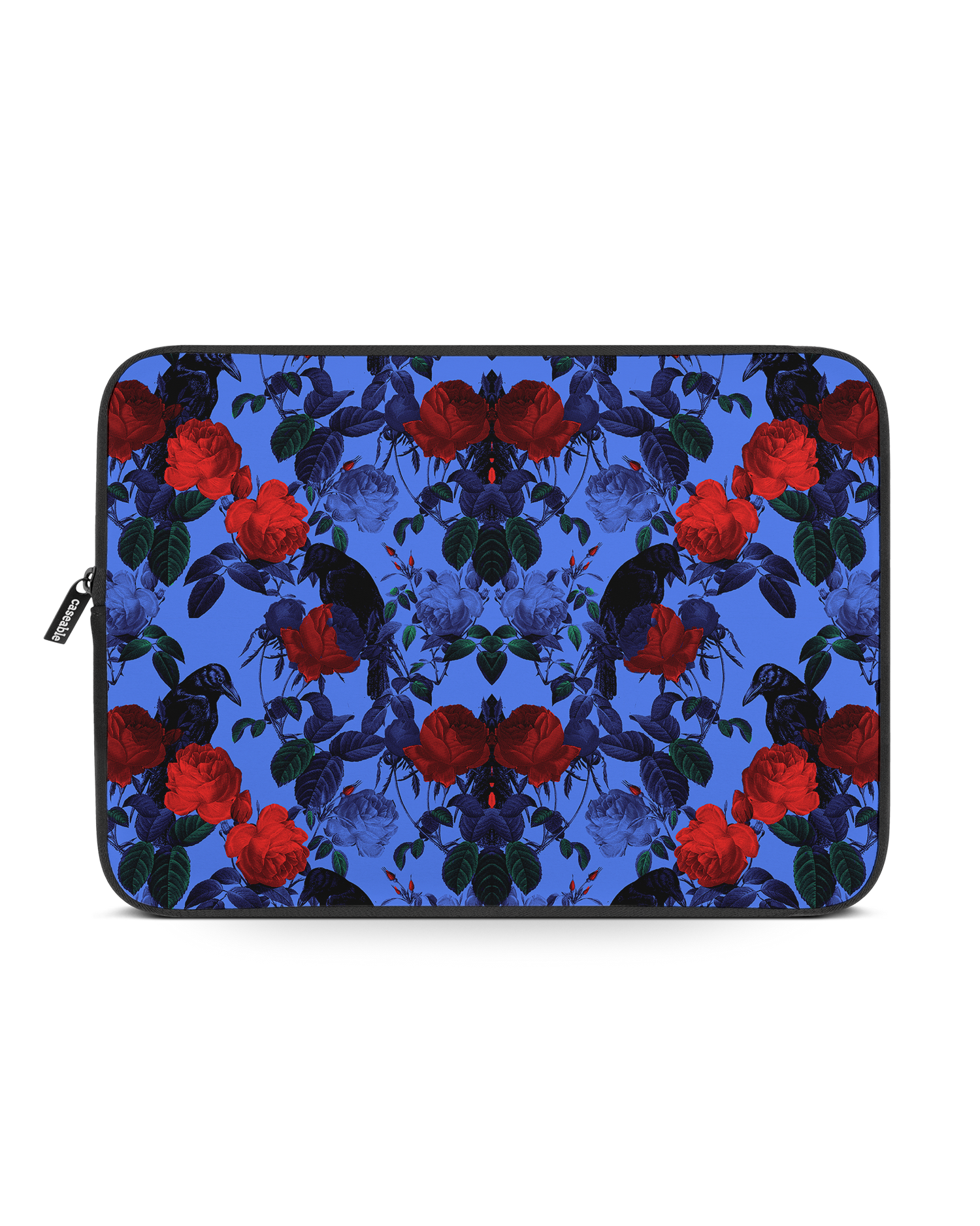 Roses And Ravens Laptop Case 14-15 inch: Front View