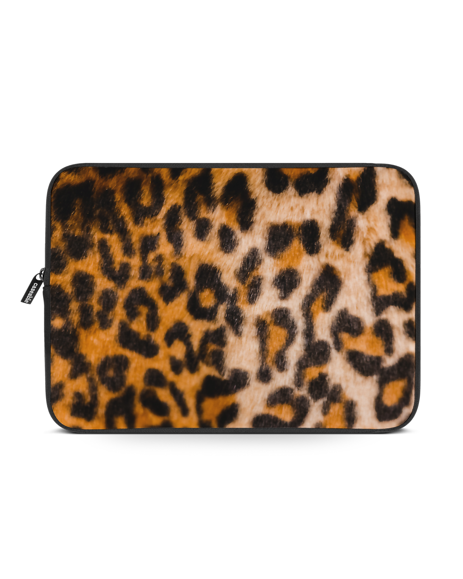 Leopard Pattern Laptop Case 14-15 inch: Front View