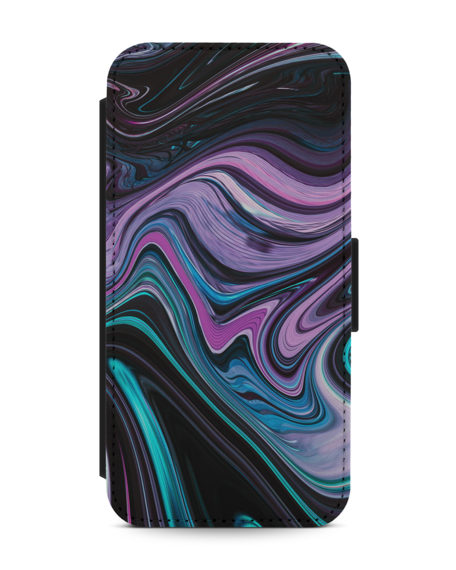 Digital Swirl Wallet Phone Case Apple iPhone 13 Pro: Front View