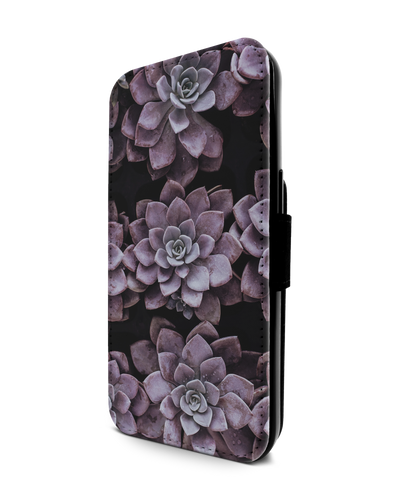 Purple Succulents Wallet Phone Case Apple iPhone 13 Pro