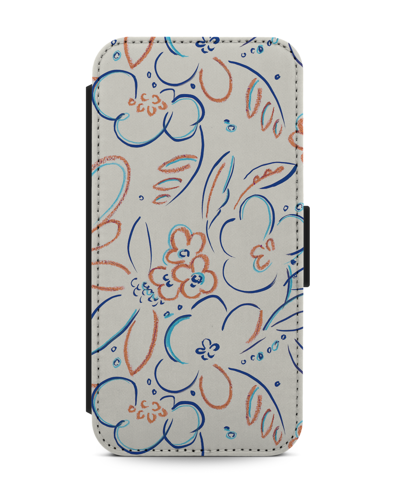 Bloom Doodles Wallet Phone Case Apple iPhone 13 Pro: Front View