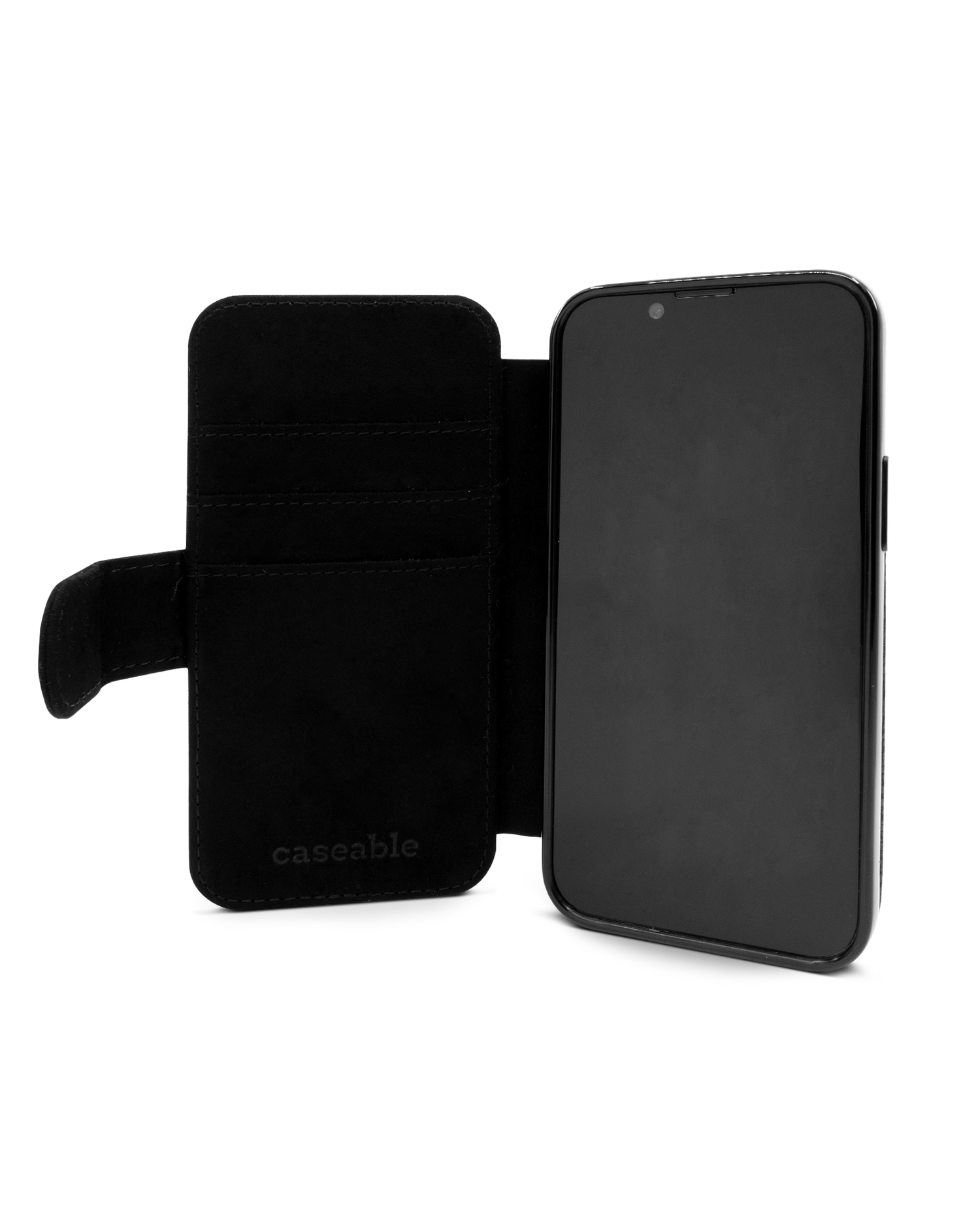 Plaid Market Bag Wallet Phone Case Apple iPhone 13 Pro: Inside View
