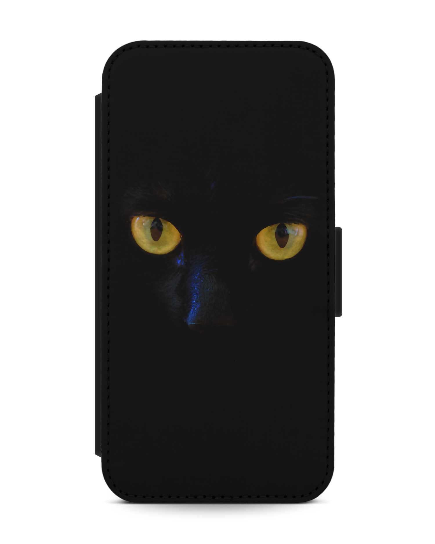 Black Cat Wallet Phone Case Apple iPhone 13 Pro: Front View